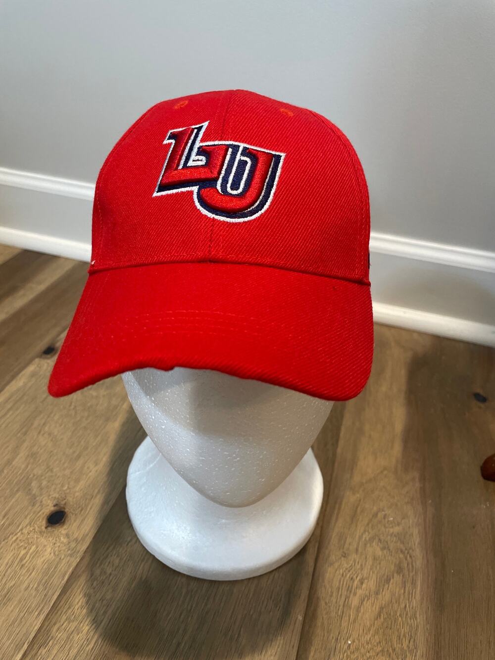Liberty University Flames "LU" Red Embroidered Adjustable Baseball Cap